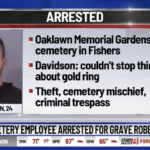 Seth Davidson arrested cemetery worker mugshot